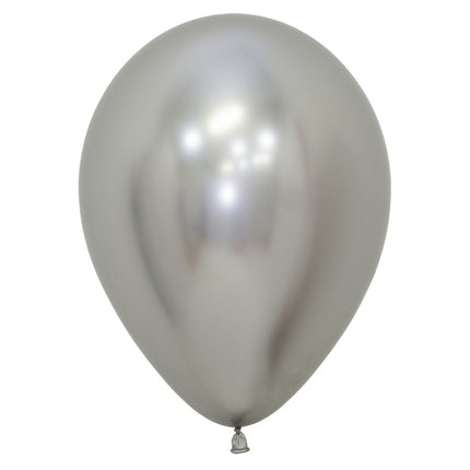 Balony Reflex Silver 23cm 80szt