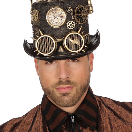 Kapelusz Steampunk ze światłem