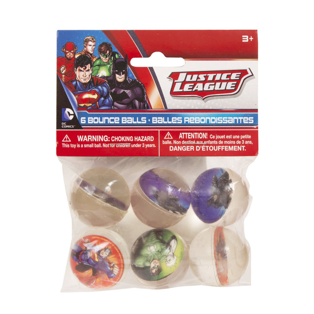 Piłka do odbijania Justice League 3cm 6szt.