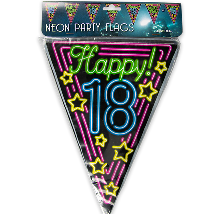 Girlandy 18 lat neonowe 10 m