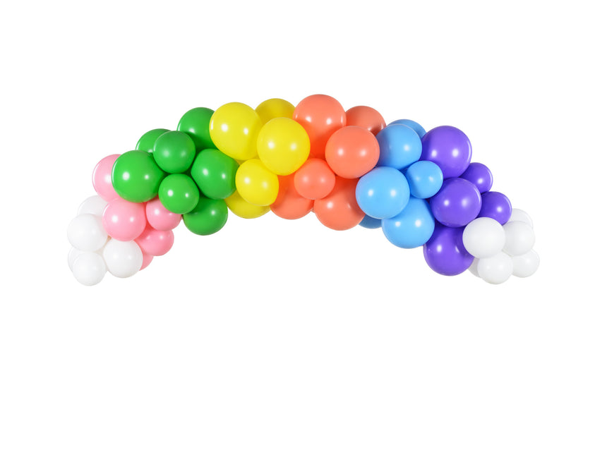 Domowy łuk balonowy Zestaw Rainbow 2m