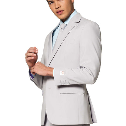 Szary garnitur męski <tc>OppoSuits</tc>