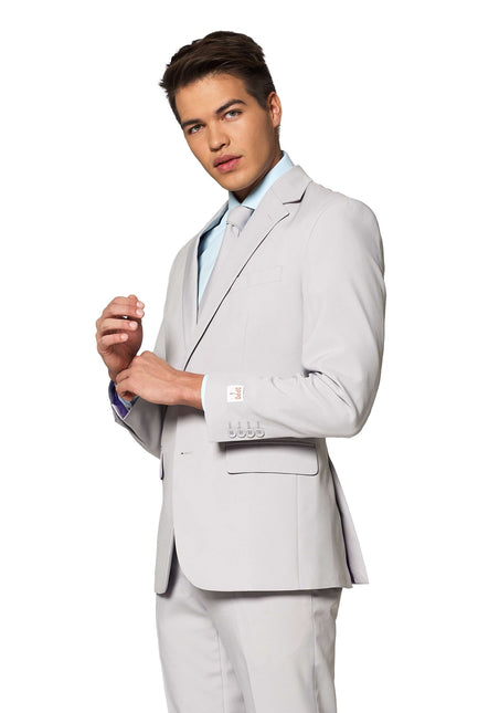 Szary garnitur męski <tc>OppoSuits</tc>