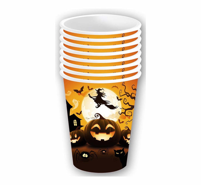 Kubki na Halloween Pumpkin 240ml 6szt