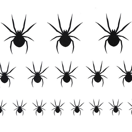 Halloweenowe fałszywe tatuaże pająki