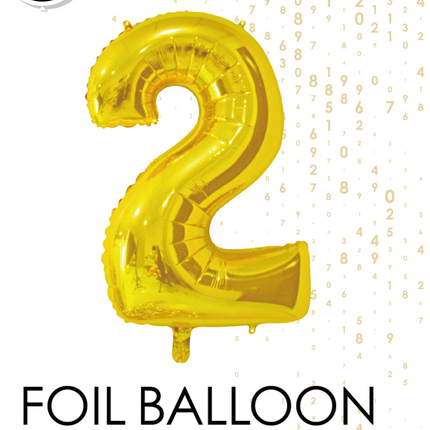 Balon foliowy Figurka 2 Gold 66cm