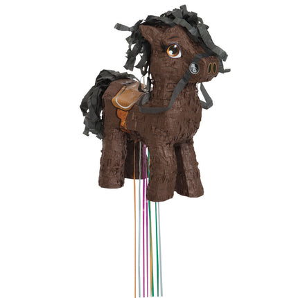 Pull Pinata Horse Brown 40cm