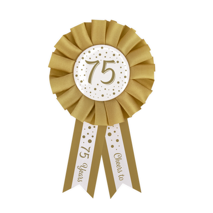Złoto-biała rozeta 75 lat