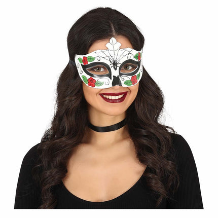 Halloweenowa maska na oczy Pająk