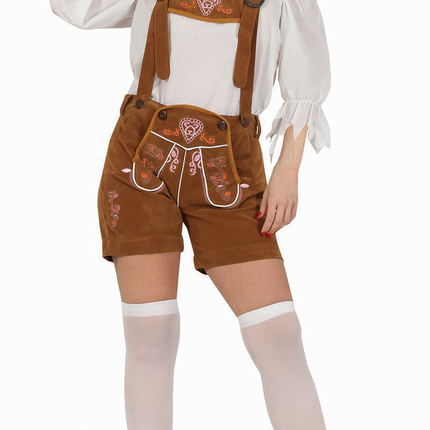 Lederhosen damskie jasnobrązowe