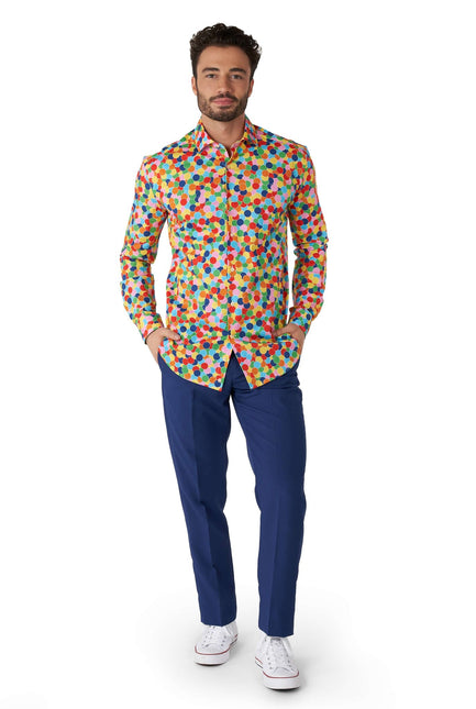 Party Confetti Shirt Men <tc>OppoSuits</tc>