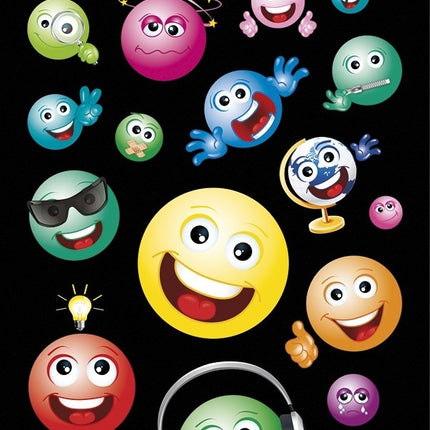 Kolorowe naklejki emoji