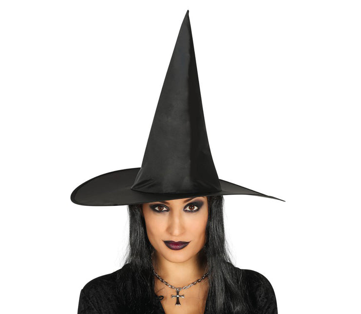 Kapelusz czarownicy na Halloween Włosy czarne