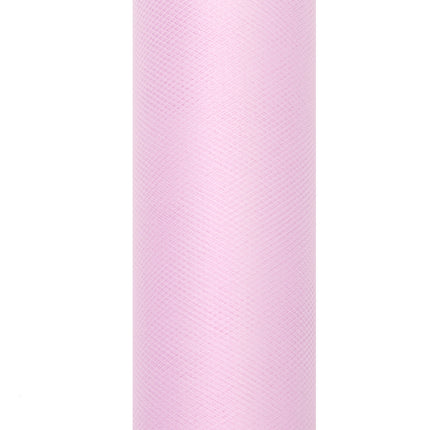 Jasnoróżowa rolka tiulu 15cm 9m