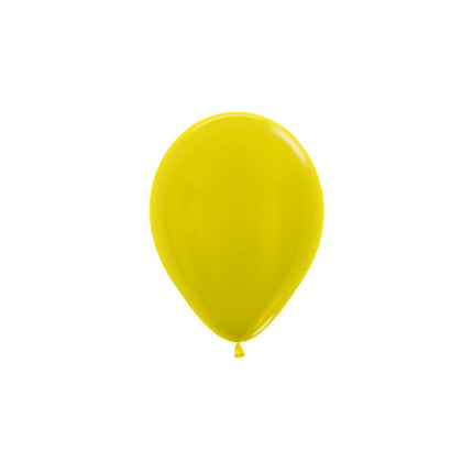 Balony Metallic Yellow 12cm 50szt