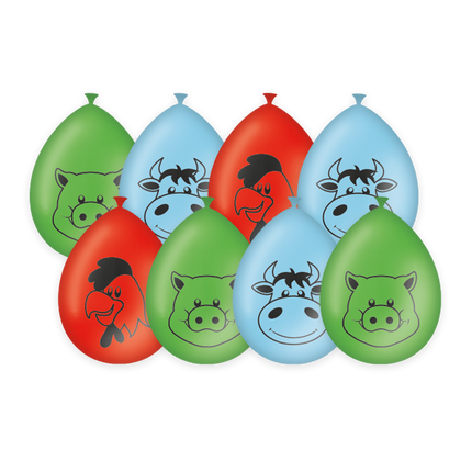 Balony Farma 30cm 8szt