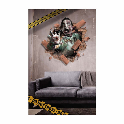 Naklejka ścienna Halloween Zombie 80 cm