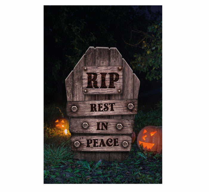 Dekoracja na Halloween Nagrobek Rip 56cm