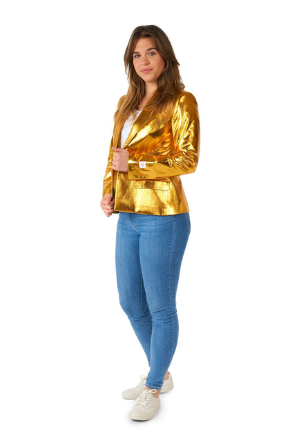 Złota marynarka damska <tc>OppoSuits</tc>