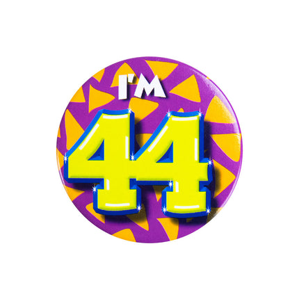 Jestem 44 Button 44 Years 5.5cm