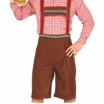 Lederhosen Lang Brown i Bluza Męska L