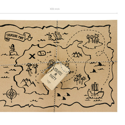 Podkładka piracka papierowa 40cm 30szt