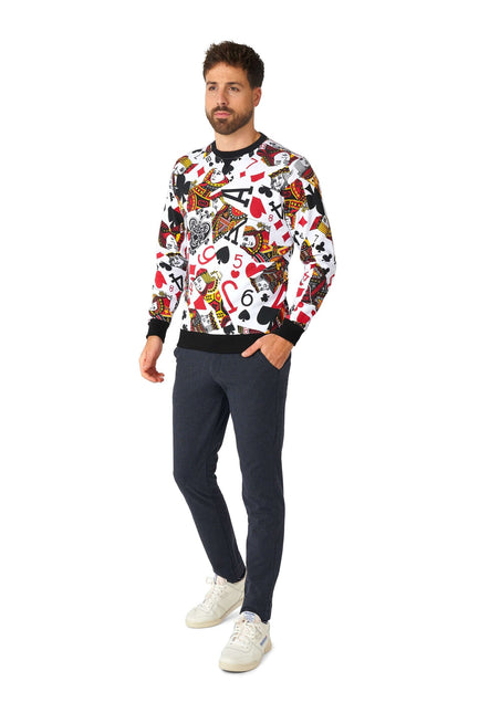 Męski sweter w karty do gry Casino <tc>OppoSuits</tc>
