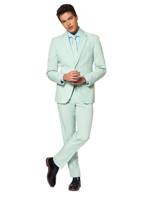 Miętowy zielony garnitur męski <tc>OppoSuits</tc>