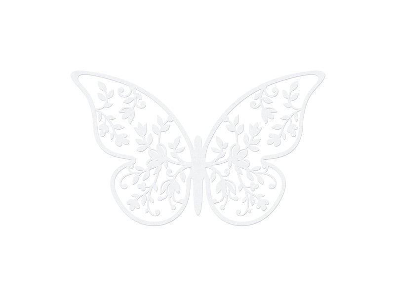 Dekoracja stołu Papierowy motyl 8cm 10szt