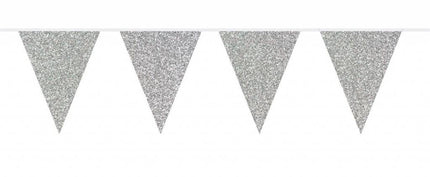 Srebrne girlandy brokatowe 6 m