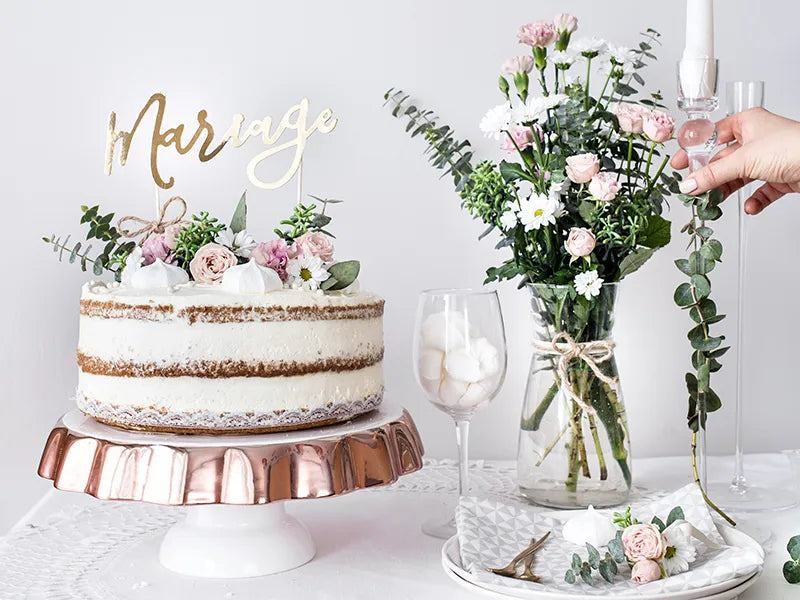 Topper na tort weselny Mariage 22,5 cm