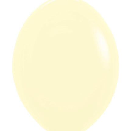 Balony Pastel Matte Yellow 30cm 50szt