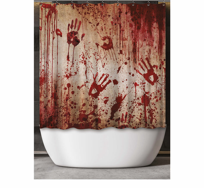 Zasłona na Halloween Krwawe dłonie