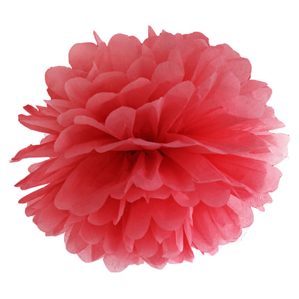 Pompon czerwony 25 cm