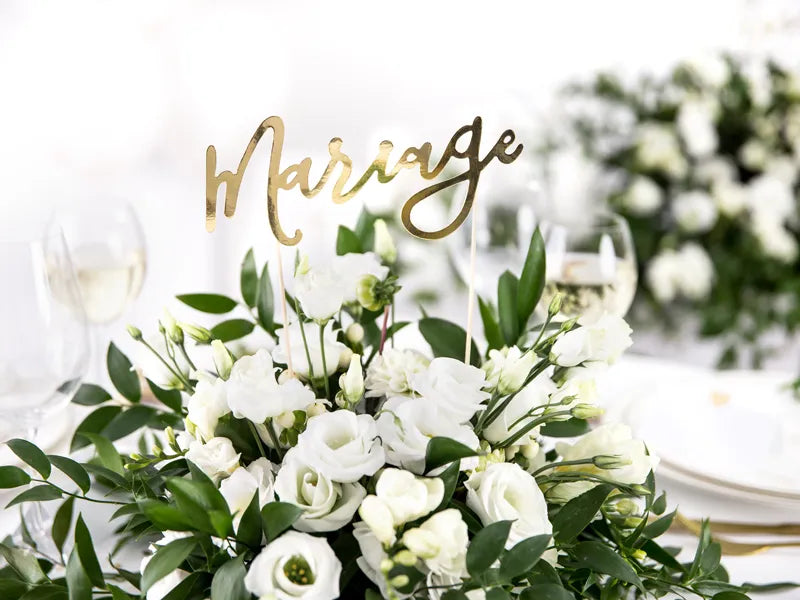 Topper na tort weselny Mariage 22,5 cm