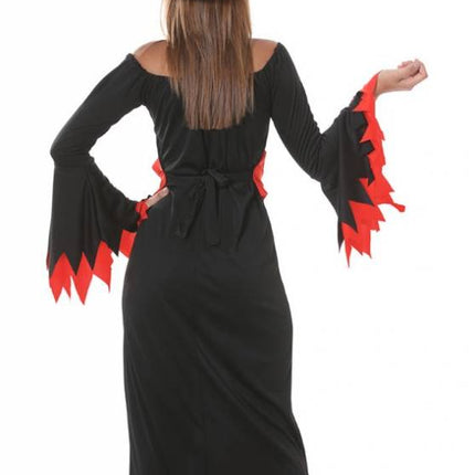 Kostium damski na Halloween Czarownica czerwony