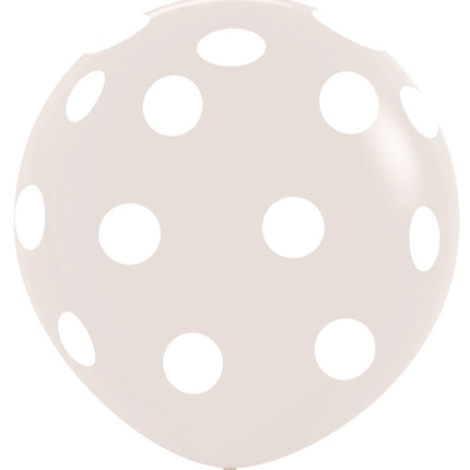 Balony Polka Dots Crystal Clear 91cm 2szt.