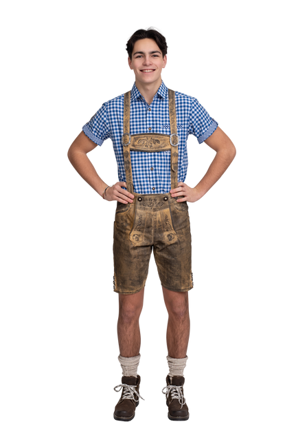 Brązowe skórzane buty męskie