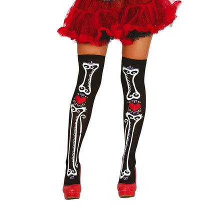 Pończochy na Halloween z okazji Dnia Zmarłych