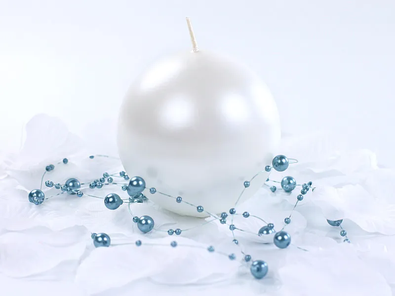 Świece Globe Pearl Metallic 8cm 6szt