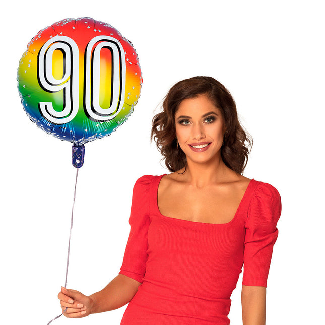 Balon helowy na 90 lat 45 cm