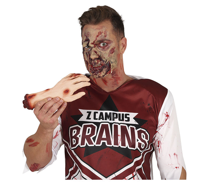 Halloweenowe sztuczne rany dłoni 25 cm