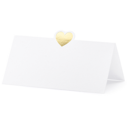 Złote identyfikatory 10cm 10szt
