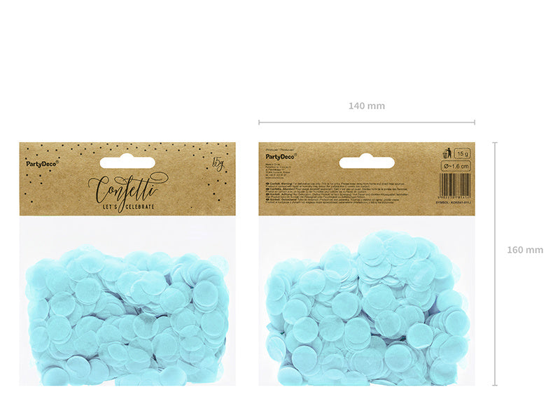 Confetti Rounds Light Blue