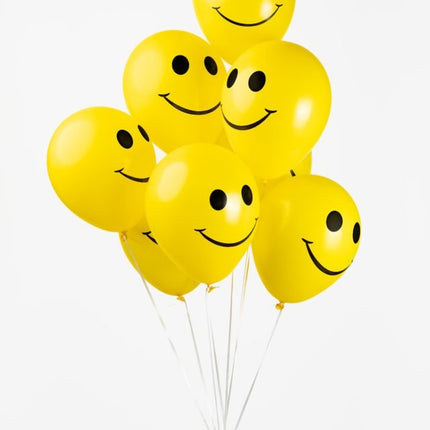 Żółte balony buźki 30,5 cm 8 szt.