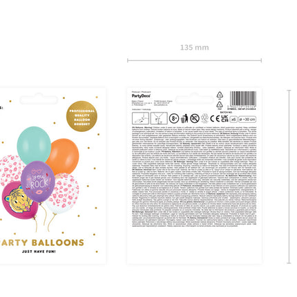 Balony You Rock Mix 30cm 6szt