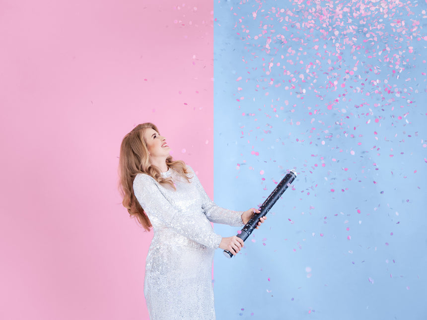 Konfetti Cannon Gender Reveal Girl 60cm