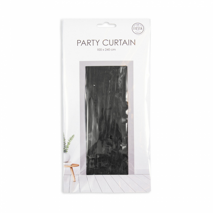 Czarna folia kurtynowa do drzwi 2,4 m