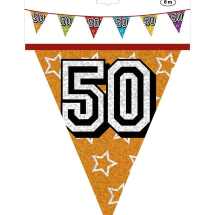 Girlandy 50 Years Glitter 8m