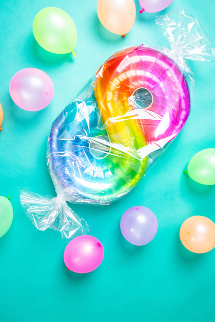 Balon foliowy Figurka 8 Rainbow XL 81cm pusty